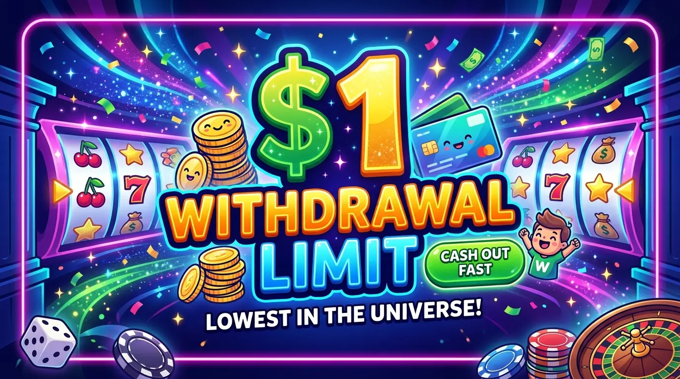 Vip casino 1 kr uttag